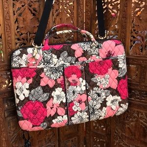 Vera Bradley Quilted Hard Case Laptop Computer Bag
